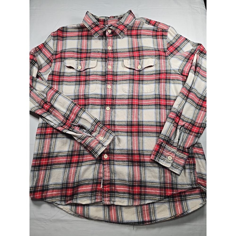 American Eagle Flannel Shirt Large Western Plaid Y2K Grunge Men's